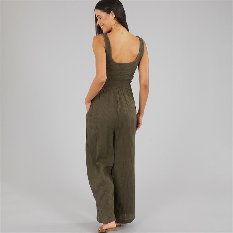 Brave Soul Womens Rennie Jumpsuit Khaki - Image 2
