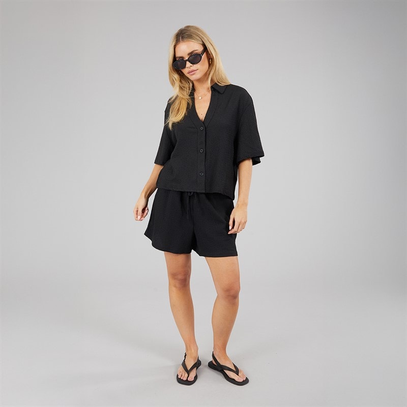 Brave Soul Womens Tara Mini Shorts Black - Image 4