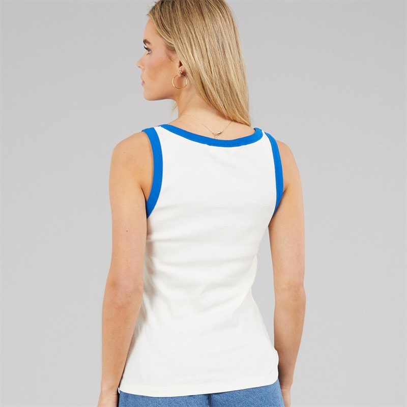 Brave Soul Womens Lucia Vest White/Blue - Image 2