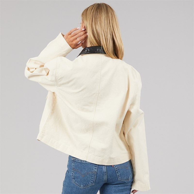 Brave Soul Womens Cadie Barn Jacket Stone - Image 2