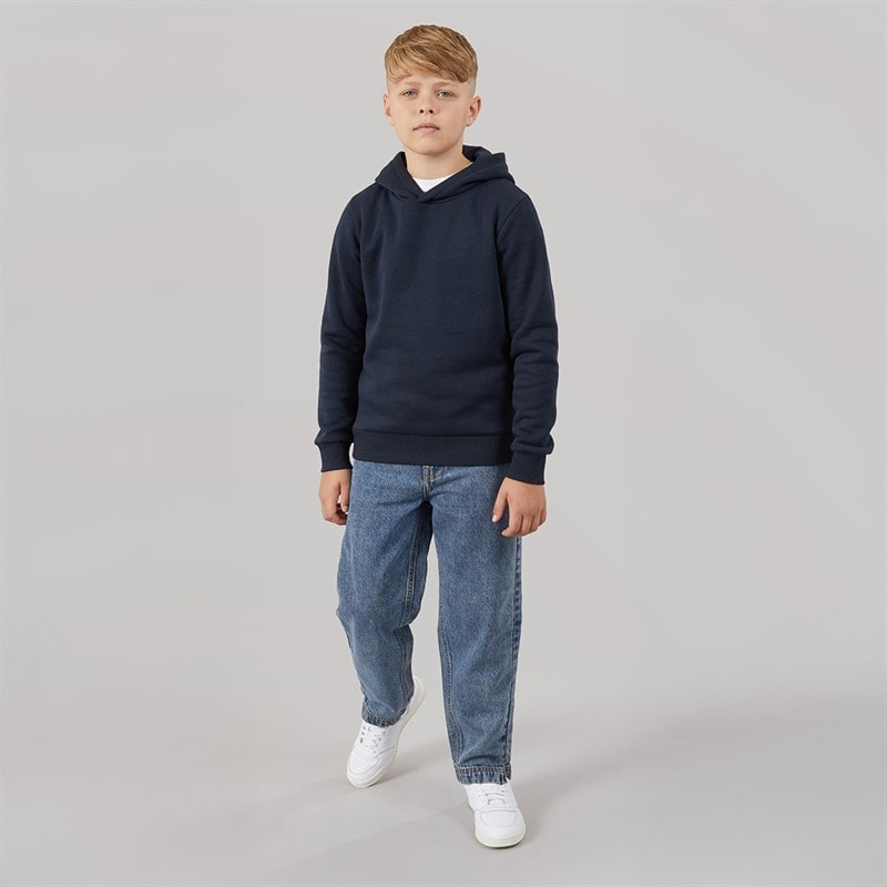 Brave Soul Boys Pitch Loose Fit Jeans Mid Blue - Image 4