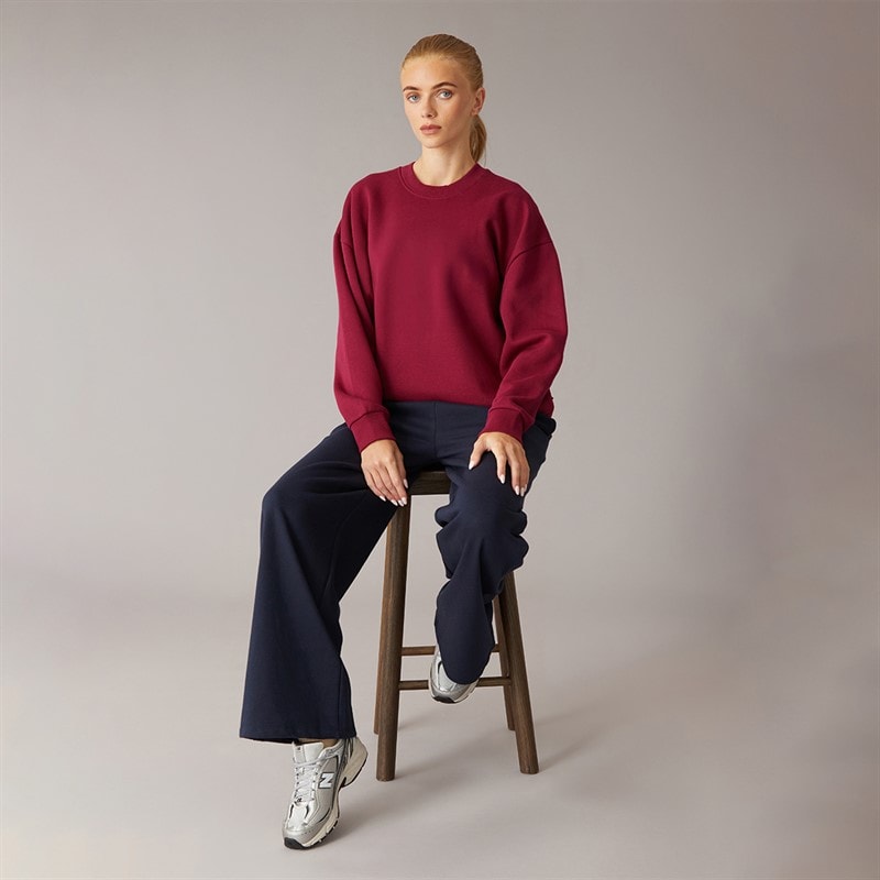 Brave Soul Womens Jemma Wide Leg Joggers Navy - Image 3