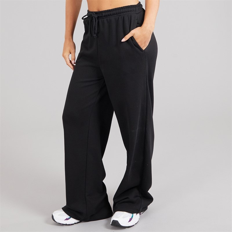 Brave Soul Womens Jemma Wide Leg Joggers Black - Image 3