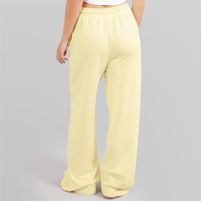 Brave Soul Womens Jemma Wide Leg Joggers Lemon - Image 2