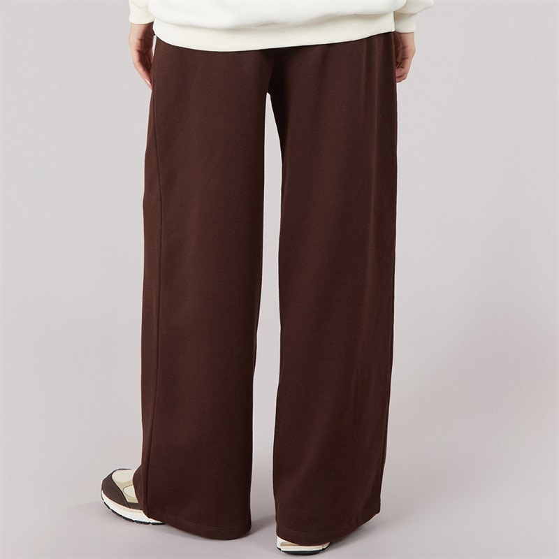 Brave Soul Womens Jemma Wide Leg Joggers Chocolate - Image 2