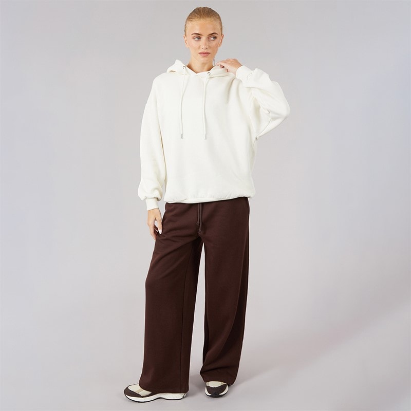 Brave Soul Womens Jemma Wide Leg Joggers Chocolate - Image 4