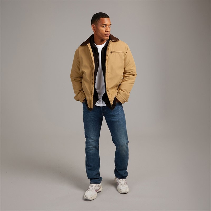 Brave Soul Mens Darwen Jacket Stone - Image 3
