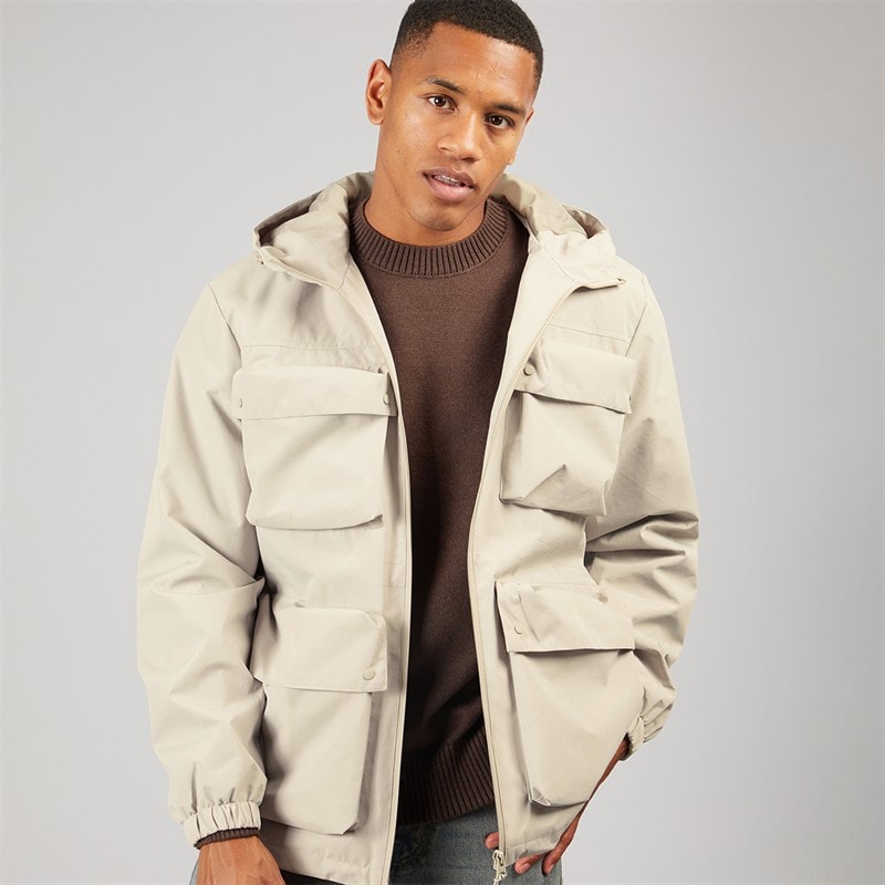 Brave Soul Mens Temara Jacket Stone - Image 3