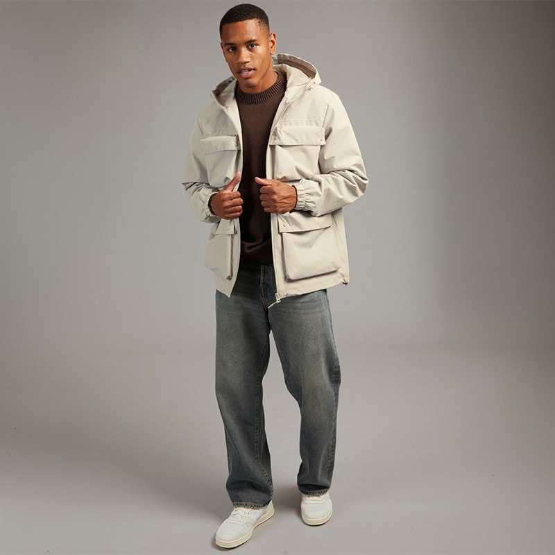 Brave Soul Mens Temara Jacket Stone - Image 4