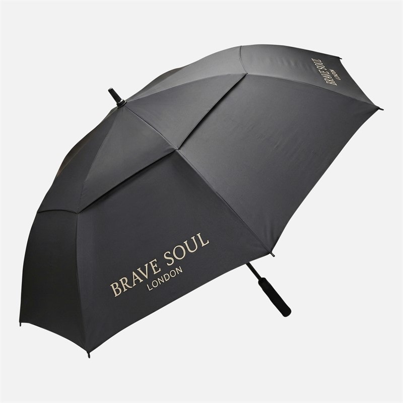 Brave Soul Mens Umbrella Black