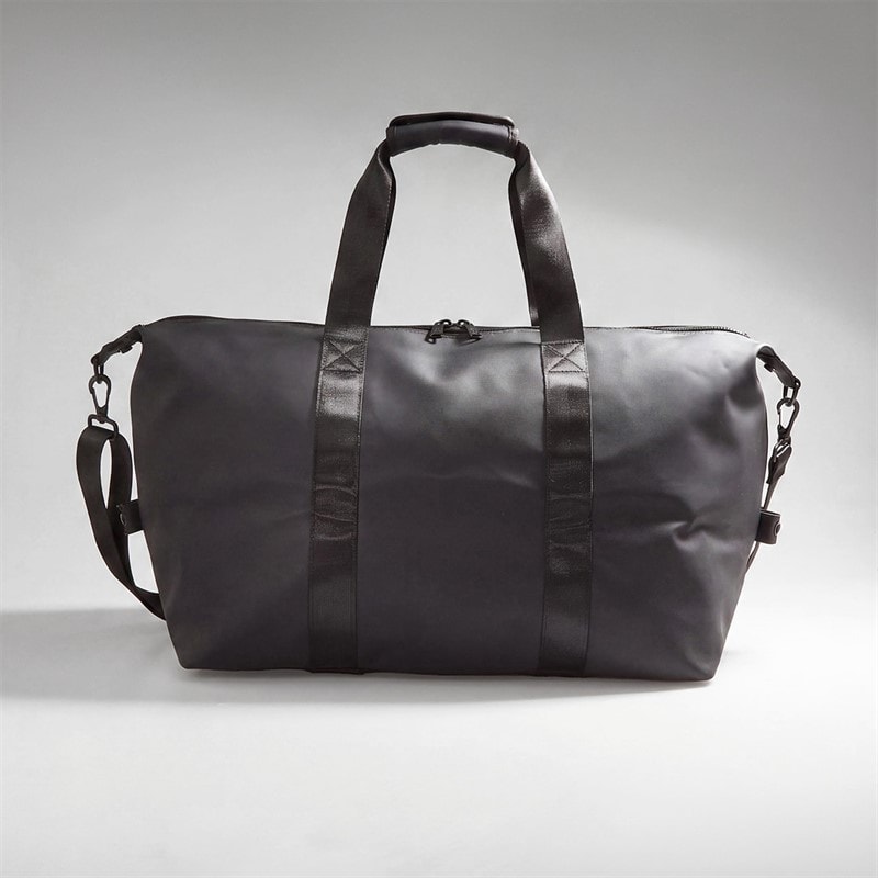 Brave Soul Mens Zac Rubberised Duffel Black - Image 3