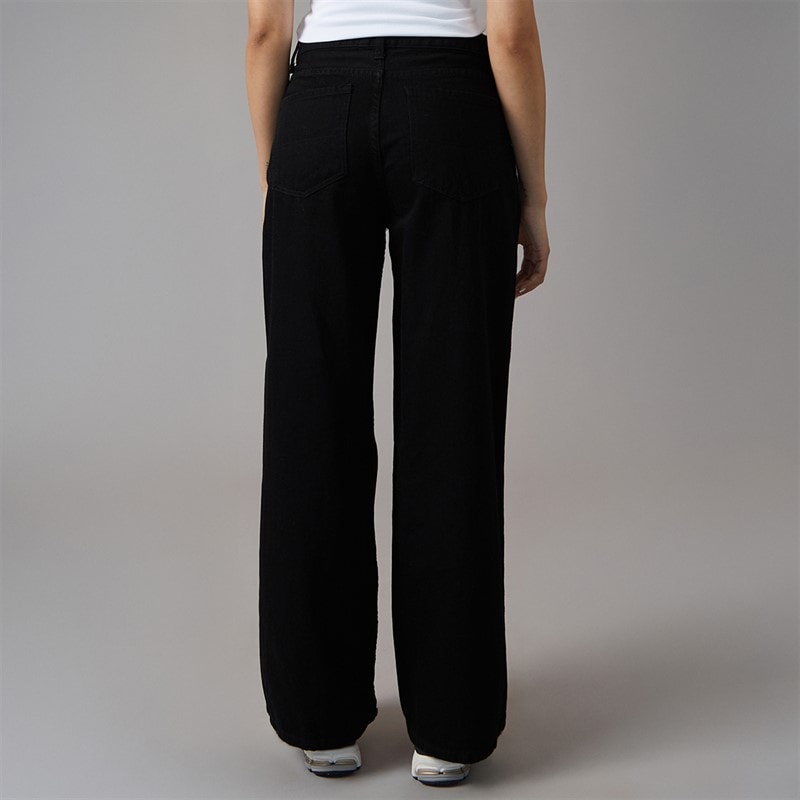 Brave Soul Womens Peyton Wide Leg Jeans Black - Image 2