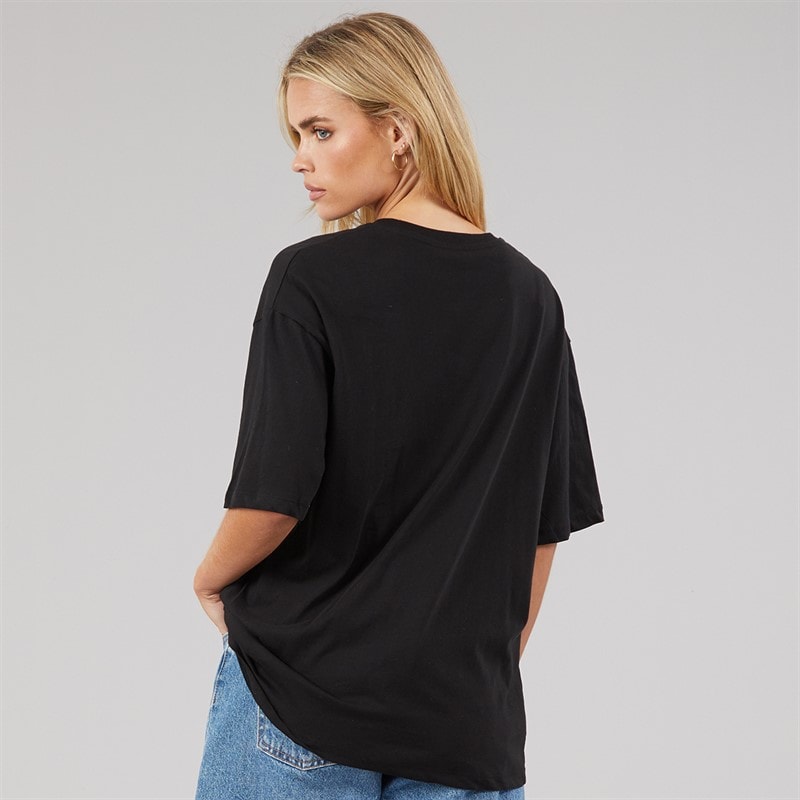 Brave Soul Womens Buse T-Shirt Black - Image 2