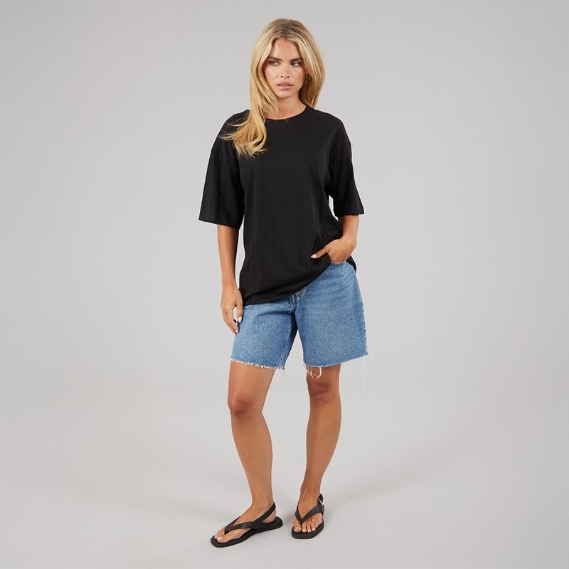 Brave Soul Womens Buse T-Shirt Black - Image 3