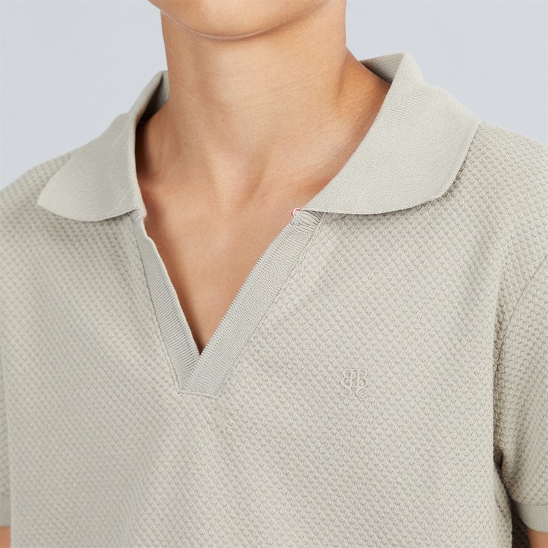 Brave Soul Boys Cadby Polo Shirt And Shorts Set Light Sand - Image 5