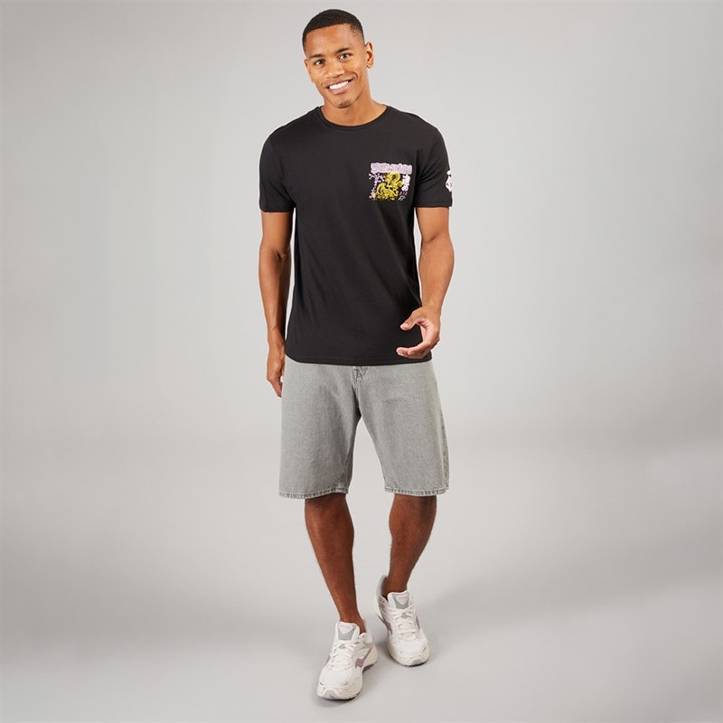 Brave Soul Mens Kovu T-Shirt Jet Black - Image 4