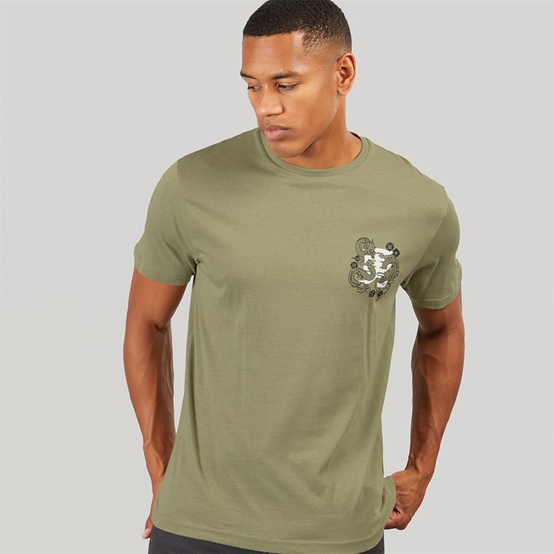 Brave Soul Mens Perceval T-Shirt Sage - Image 2