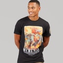 Brave Soul Mens Genome T-Shirt Jet Black/Multi