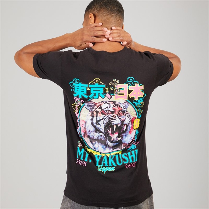 Brave Soul Mens Yakushi T-Shirt Jet Black - Image 1