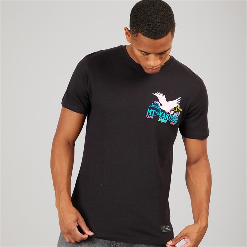 Brave Soul Mens Yakushi T-Shirt Jet Black - Image 2
