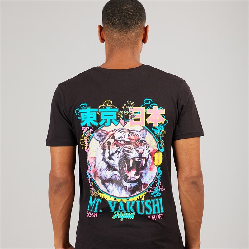 Brave Soul Mens Yakushi T-Shirt Jet Black - Image 3