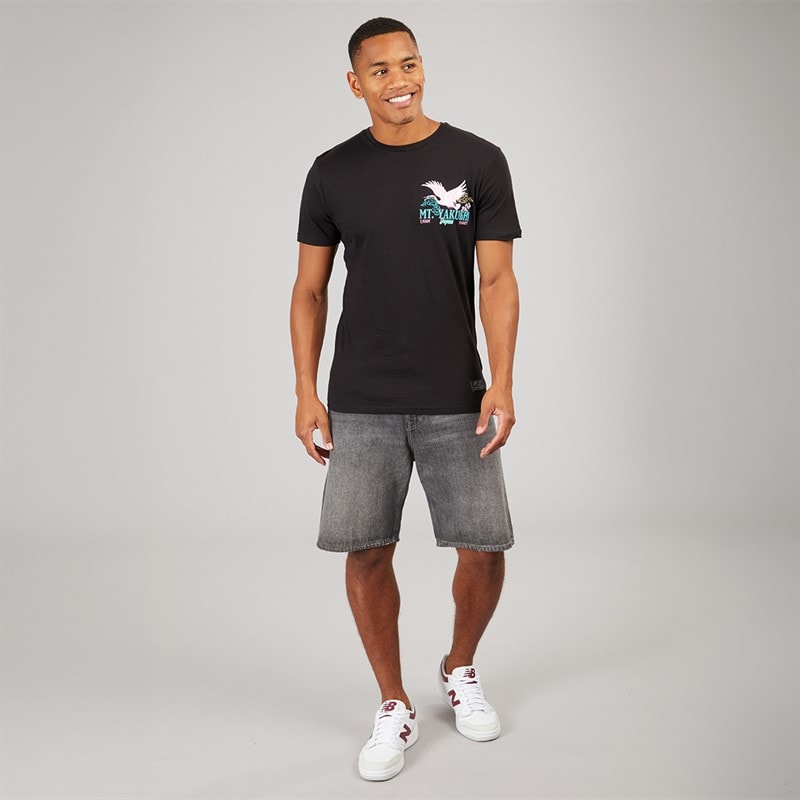 Brave Soul Mens Yakushi T-Shirt Jet Black - Image 4