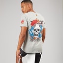 Brave Soul Mens Shelton T-Shirt Light Grey Marl