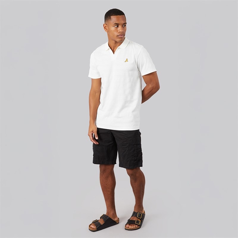 Brave Soul Mens Zenon Polo Shirt Off White - Image 4