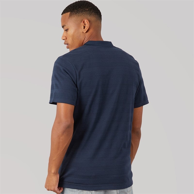 Brave Soul Mens Zenon Polo Shirt Navy - Image 2