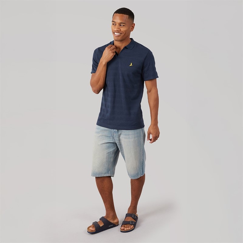 Brave Soul Mens Zenon Polo Shirt Navy - Image 4