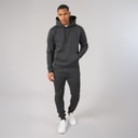 Brave Soul Mens Stark Tracksuit Dark Charcoal Marl