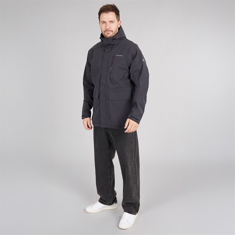Craghoppers Mens Lorton II AquaDry Waterproof Jacket Dark Iron - Image 4