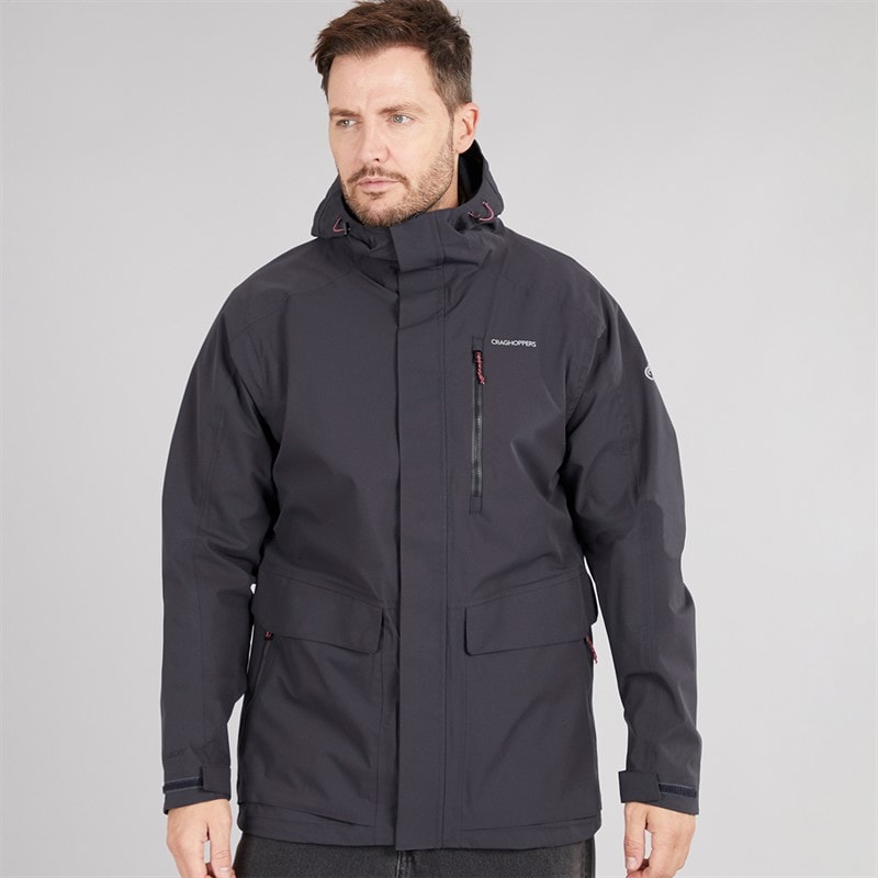 Craghoppers Mens Lorton II AquaDry Waterproof Jacket Dark Iron - Image 5