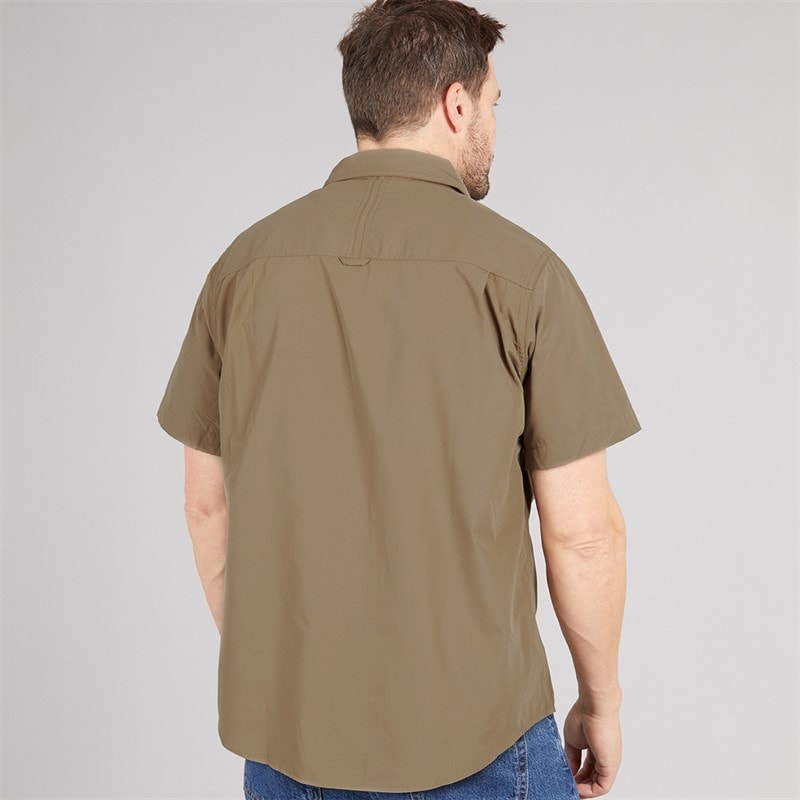 Craghoppers Mens Kiwi Short Sleeve Shirt Pebble - Image 2
