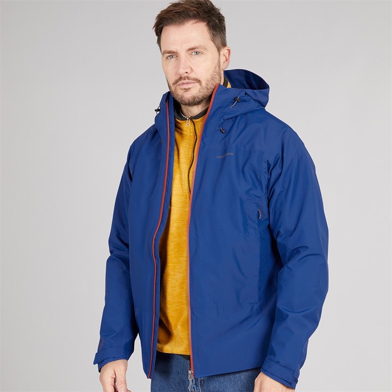 Craghoppers Mens Creevey AquaDry Waterproof Jacket Linckia Blue - Image 1