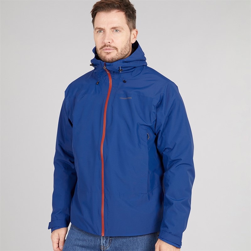 Craghoppers Mens Creevey AquaDry Waterproof Jacket Linckia Blue - Image 5