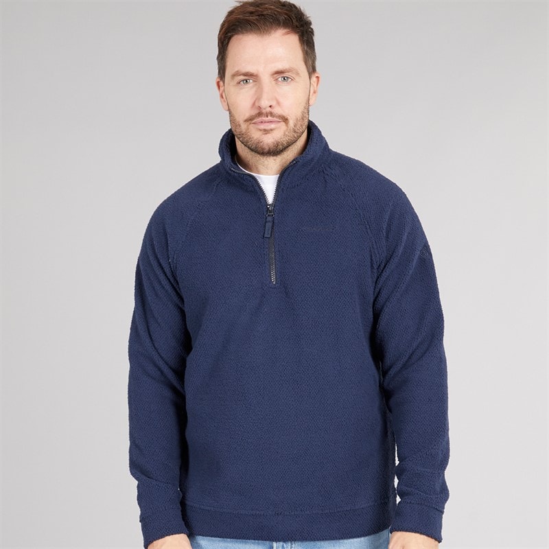 Craghoppers Mens Karlton Half Zip Fleece Blue Navy - Image 1
