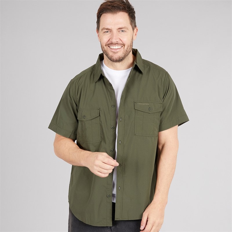 Craghoppers Mens Kiwi Short Sleeve Shirt Cedar - Image 3