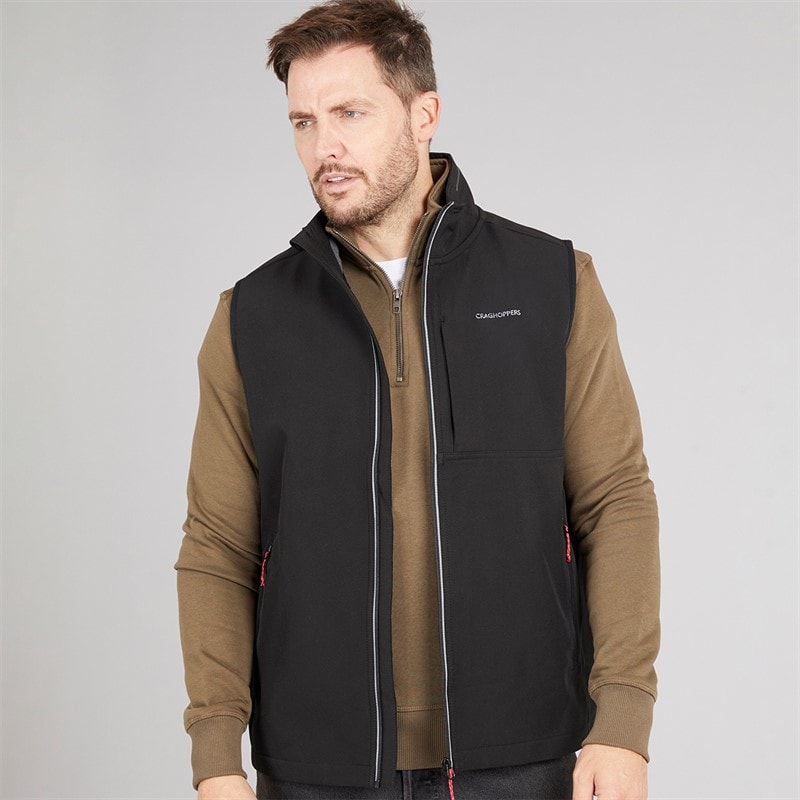 Craghoppers Mens Altis Water Resistant Gilet Black - Image 1