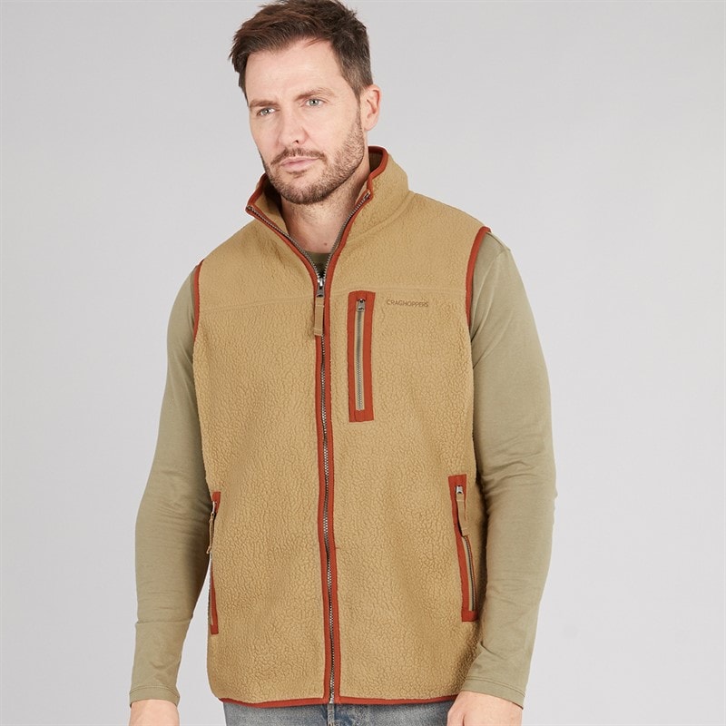 Craghoppers Mens Whitendale Fleece Gilet Earthenware - Image 1