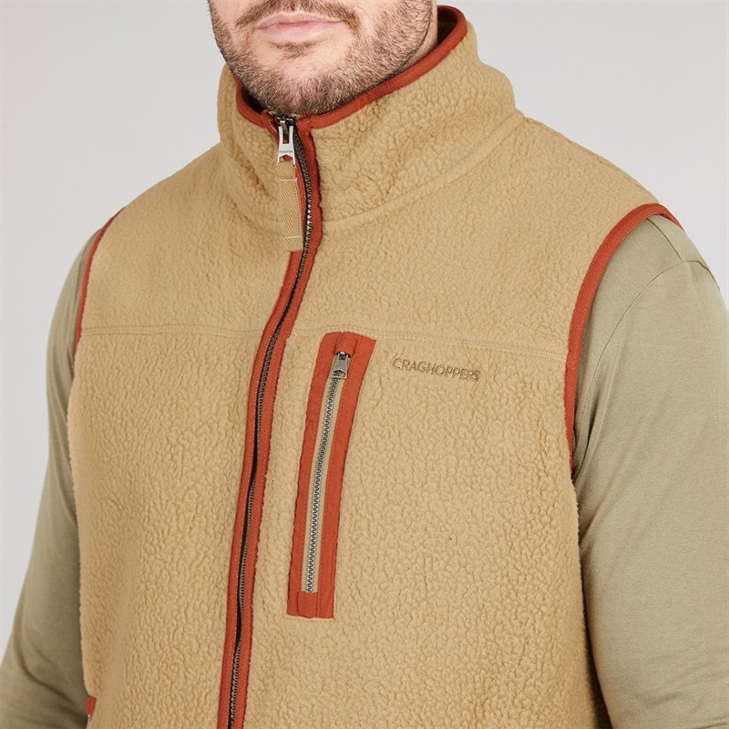 Craghoppers Mens Whitendale Fleece Gilet Earthenware - Image 3
