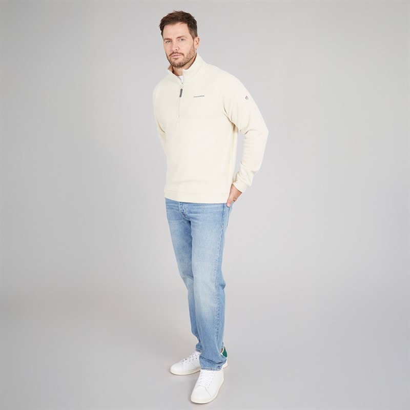 Craghoppers Mens Charlston Half Zip Fleece Stone - Image 4
