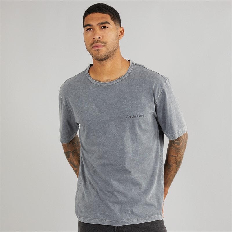 Calvin Klein Mens Crew Neck T-Shirt Forged Iron - Image 1