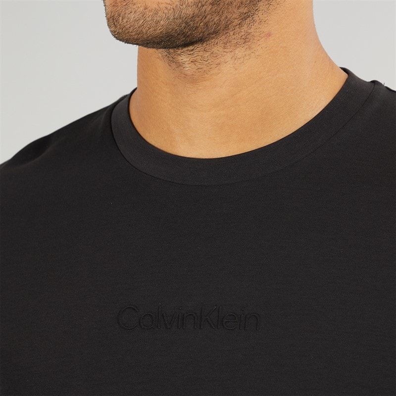 Calvin Klein Mens Interlock T-Shirt CK Black - Image 3
