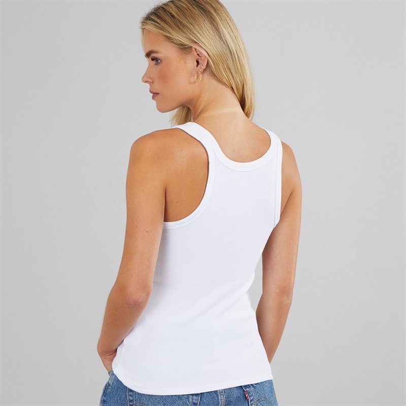Calvin Klein Jeans Womens Tank Top Brilliant White - Image 2
