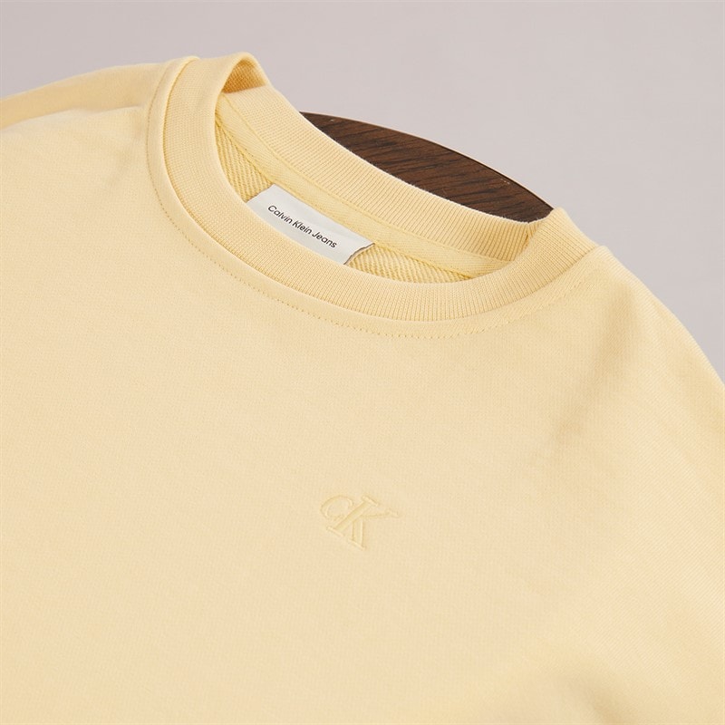 Calvin Klein Womens Archive Logo Sweatshirt Sunlight - Image 5