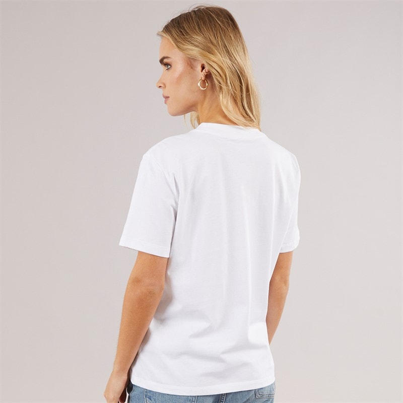 Calvin Klein Womens Classic Logo T-Shirt Brilliant White - Image 2