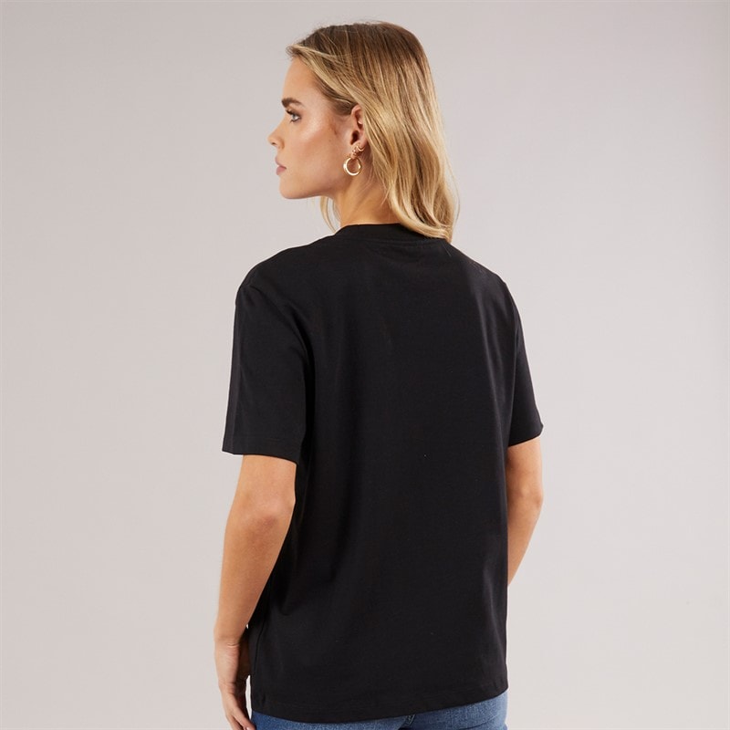 Calvin Klein Womens Classic Logo T-Shirt Black - Image 2