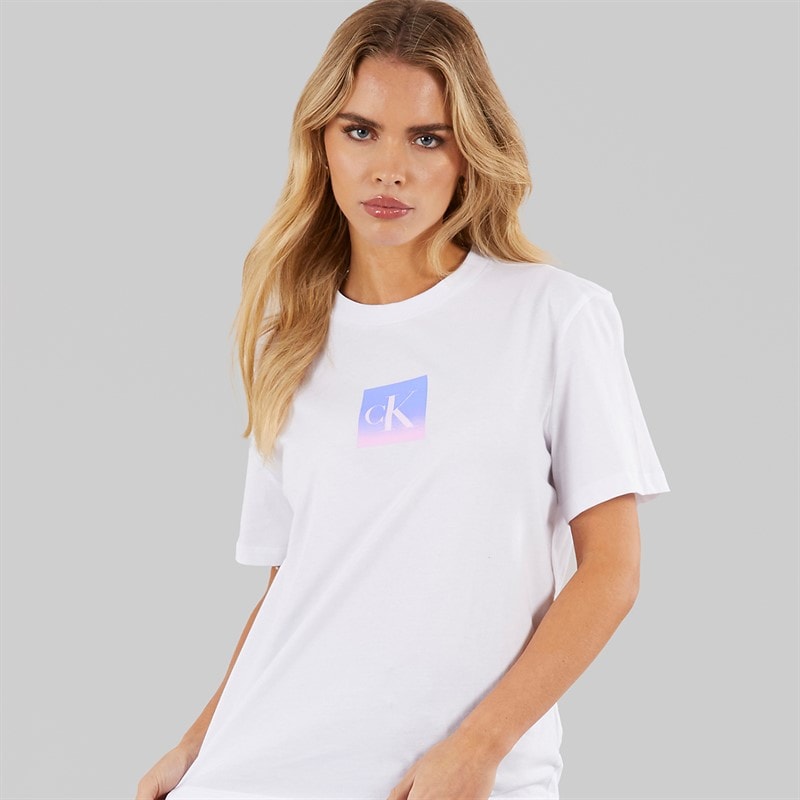 Calvin Klein Womens Classic Fit T-Shirt Brilliant White