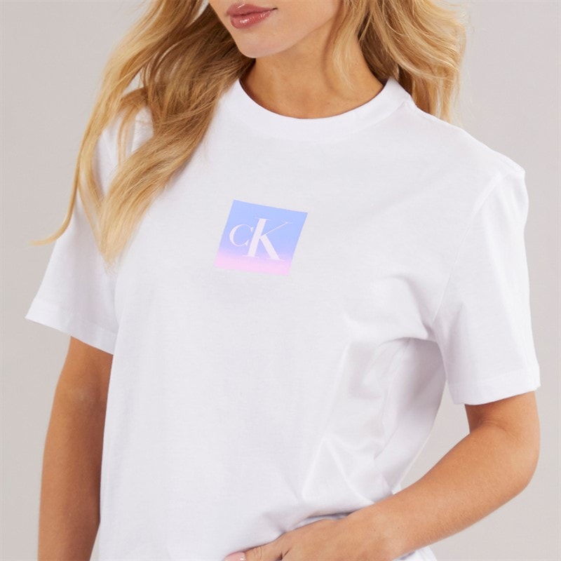 Calvin Klein Womens Classic Fit T-Shirt Brilliant White - Image 3